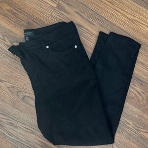 Black Women's suede Jeans